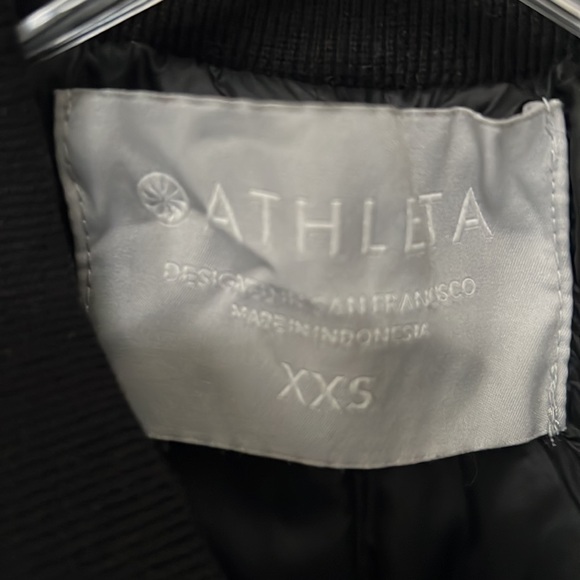 Athleta Size Small Summit Black Insulated Longline Parka Rain Jacket Lightweight - Picture 4 of 14